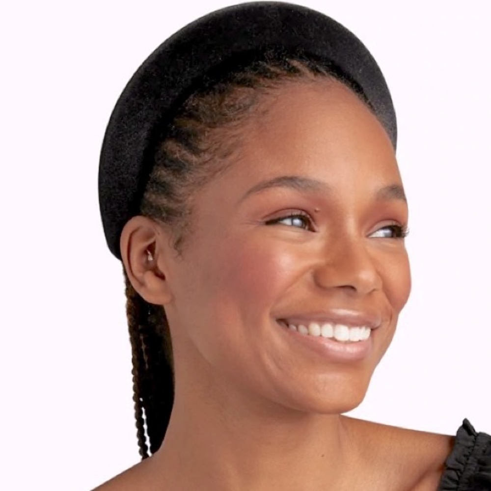 Halo Headband in Black Velvet